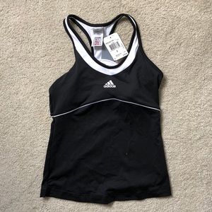 NWT Adidas workout top with built in bra